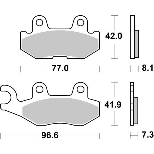 BRZDOVÉ DESTIČKY BREMBO 07YA58SD