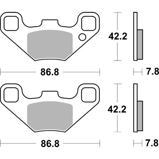BRZDOVÉ DESTIČKY BREMBO 07PO12SD