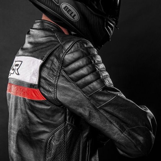 KOŽENÁ BUNDA NA MOTORKU 4SR ROADSTER III - RED