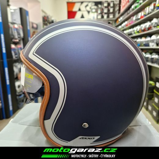 OTEVŘENÁ HELMA AXXIS HORNET SV ROYAL MATNÁ MODRÁ
