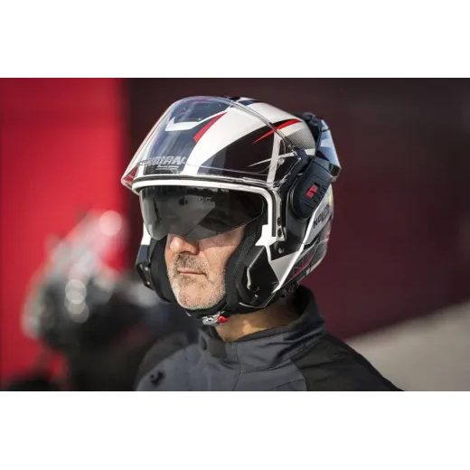 MOTO HELMA NOLAN N120-1 NIGHTLIFE N-COM METAL WHITE 27