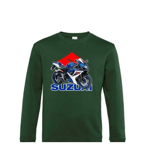 PÁNSKÁ MIKINA S MOTIVEM SUZUKI GSXR - ZELENÁ