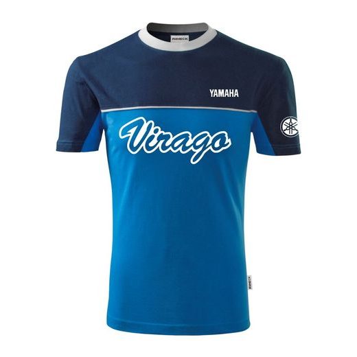 PÁNSKÉ TRIKO S MOTIVEM YAMAHA VIRAGO - MODRÁ