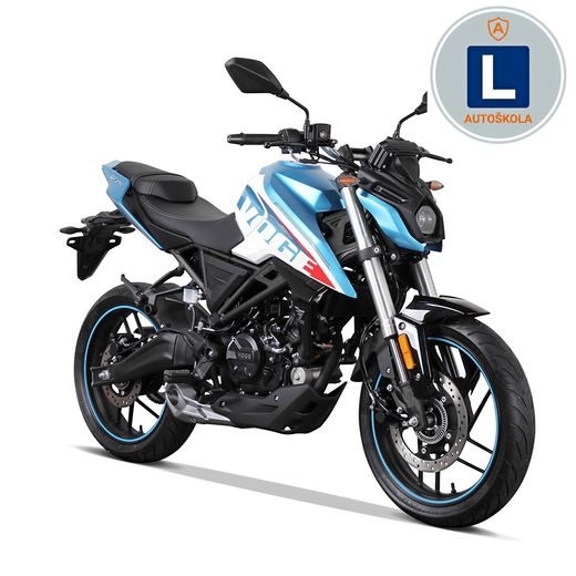 VOGE R125 ABS BLUE AUTOŠKOLA S OCHRANNÝMI RÁMY