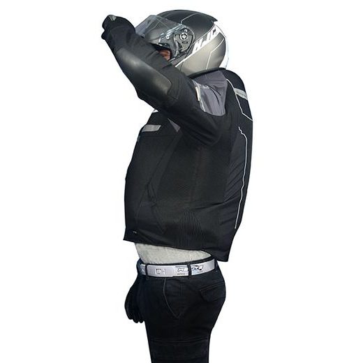 TEXTILNÍ LETNÍ AIRBAGOVÁ BUNDA HELITE VENTED MODROŠEDÁ