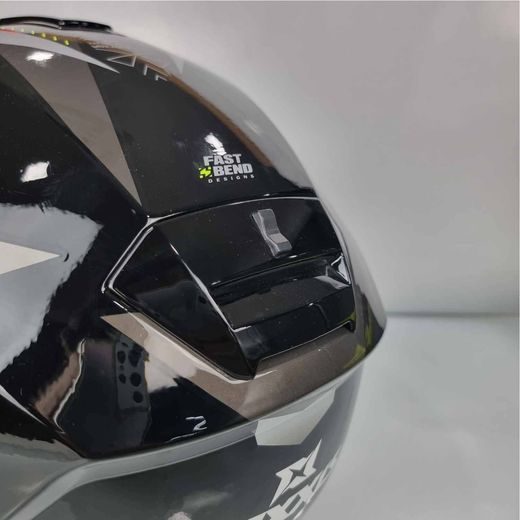 VÝKLOPNÁ HELMA AXXIS GECKO SV SHIELD LESKLÁ ŠEDÁ