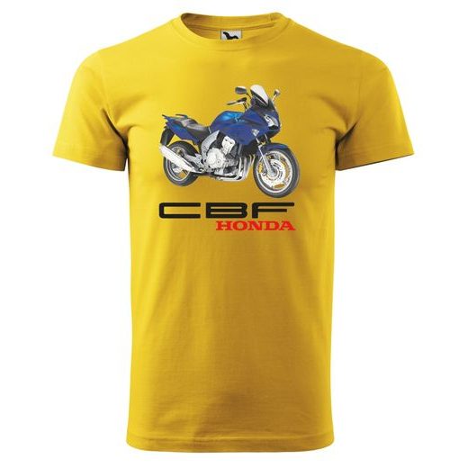 PÁNSKÉ TRIKO S MOTIVEM HONDA CBF - ŽLUTÉ
