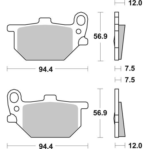 BRZDOVÉ DESTIČKY BREMBO 07YA0413 CC ROAD