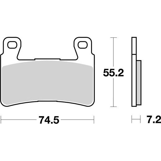 BRZDOVÉ DESTIČKY BREMBO 07HO4507 CC ROAD