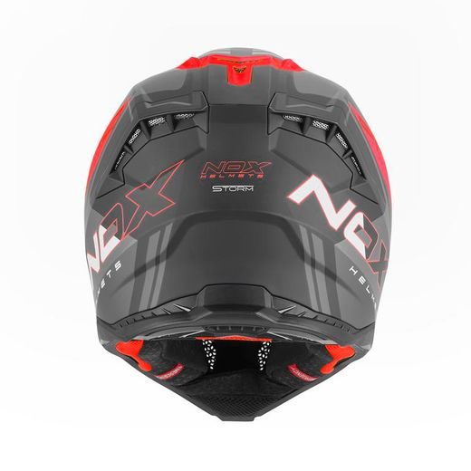 MOTOKROSOVÁ HELMA NOX N634 STORM ČERVENÁ