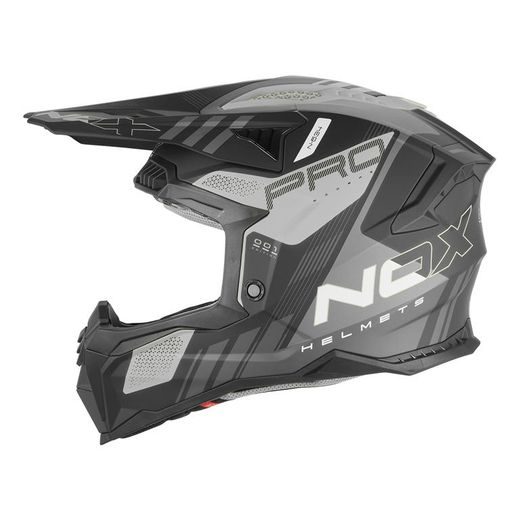 MOTOKROSOVÁ HELMA NOX N634 STORM ŠEDÁ