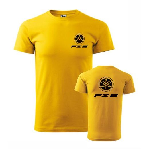 PÁNSKÉ TRIKO S MOTIVEM YAMAHA FZ8 - ŽLUTÉ