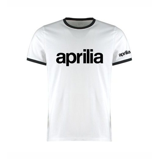 PÁNSKÉ TRIKO S MOTIVEM APRILIA - BÍLÉ