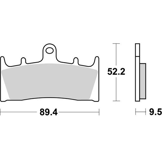 BRZDOVÉ DESTIČKY BREMBO 07SU19SR