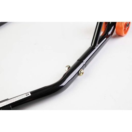 SADA 2 MOTOCYKLOVÝCH STOJANŮ BIKETEC PŘEDNÍ A ZADNÍ TYP-L