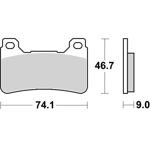 BRZDOVÉ DESTIČKY BREMBO 07HO50SR