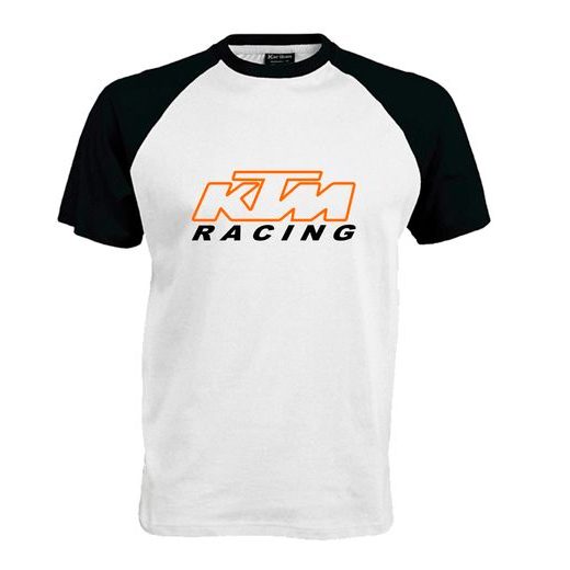 PÁNSKÉ TRIKO S MOTIVEM KTM RACING 5 - ČERNO/BÍLÉ