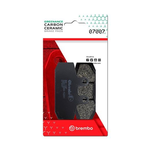 BRZDOVÉ DESTIČKY BREMBO 07007 BRZDOVÉ DESTIČKY PRO SKÚTRY CC