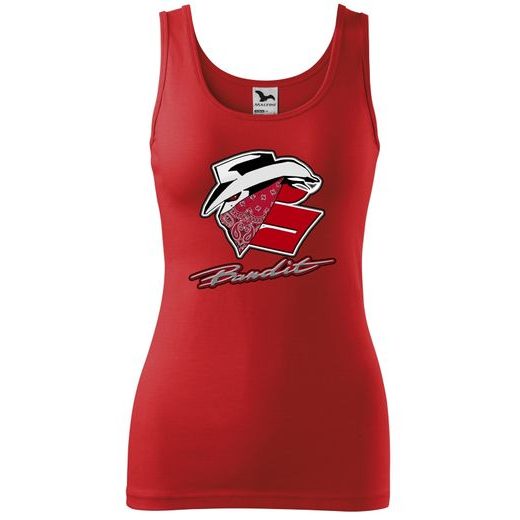 DÁMSKÉ TÍLKO S MOTIVEM SUZUKI BANDIT - ČERVENÉ