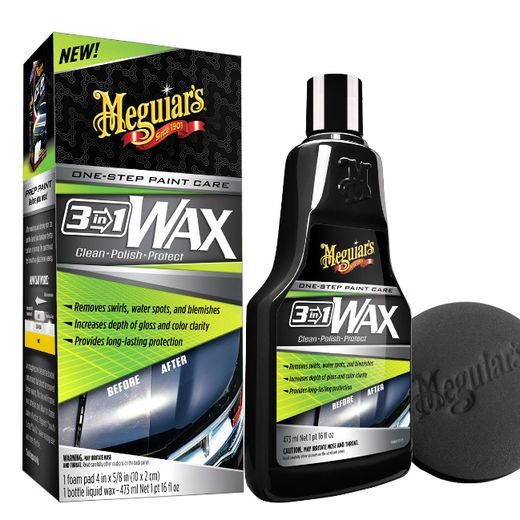 MEGUIARS 3V1 WAX - LEŠTĚNKA S VOSKEM, 473 ML