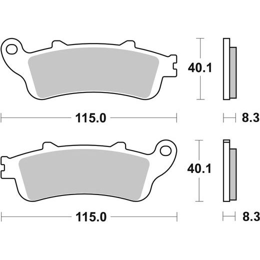 BRZDOVÉ DESTIČKY BREMBO 07HO42LA