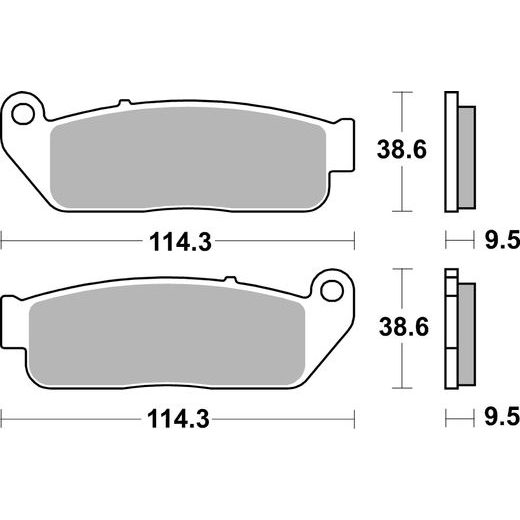 BRZDOVÉ DESTIČKY BREMBO 07GR80SA