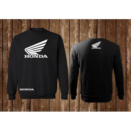 DÁMSKÁ MIKINA S MOTIVEM HONDA - ČERNÁ