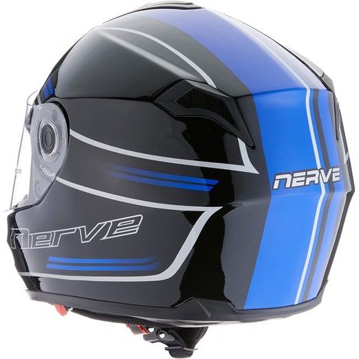 INTEGRÁLNÍ HELMA NERVE NH6008 GLOSS BLACK/BLUE + PINLOCK