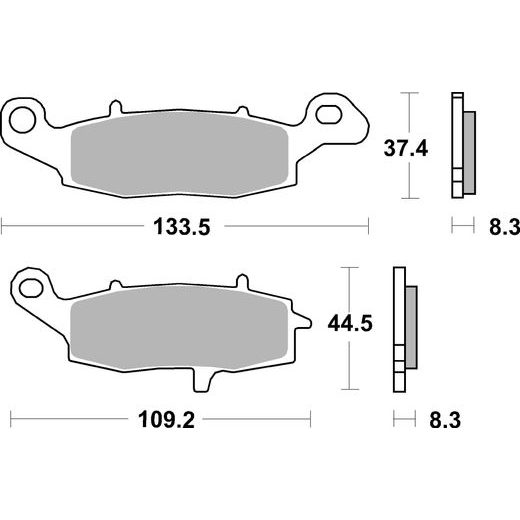 BRZDOVÉ DESTIČKY BREMBO 07KA1907 CC ROAD