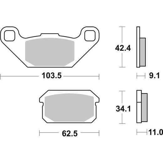 BRZDOVÉ DESTIČKY BREMBO 07GR78CC CC ROAD