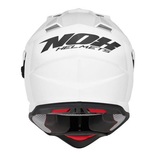 ENDURO HELMA DUAL NOX N312 BÍLÁ LESKLÁ