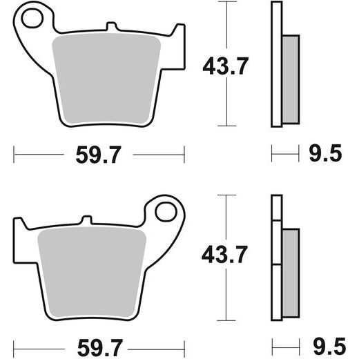BRZDOVÉ DESTIČKY BREMBO 07HO48SD