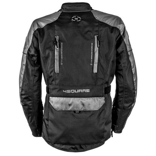 CESTOVNÍ ENDURO BUNDA NA MOTORKU TRAILER 4SQUARE - ČERNÁ/ŠEDÁ