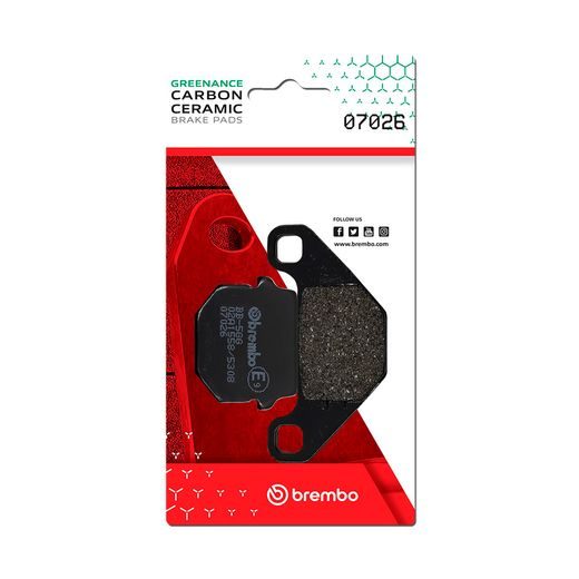 BRZDOVÉ DESTIČKY BREMBO 07026 BRZDOVÉ DESTIČKY PRO SKÚTRY CC