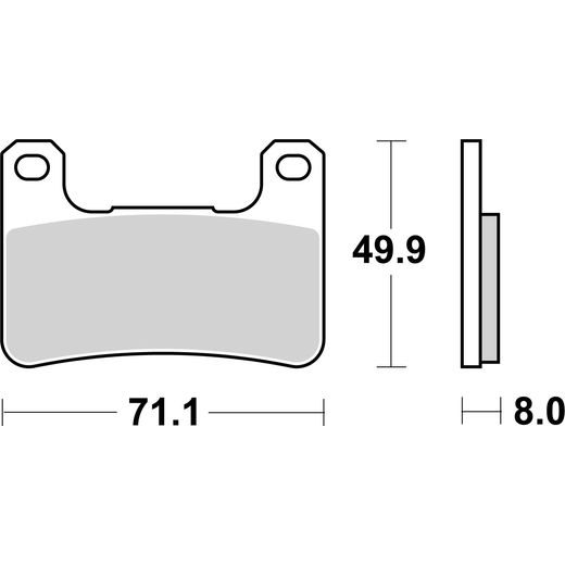 BRZDOVÉ DESTIČKY BREMBO 07SU27SA