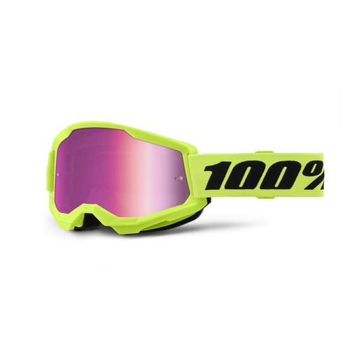 STRATA 2 NEW, BRÝLE 100% NEON ŽLUTÉ, RŮŽOVÉ PLEXI