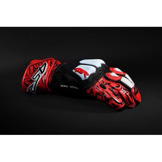 ZÁVODNÍ RUKAVICE NA MOTORKU 4SR RR ARAMID CORE RED