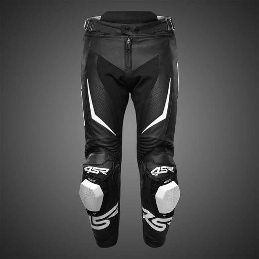 KOŽENÉ KALHOTY NA MOTORKU 4SR TR 3 EVO BLACK/WHITE