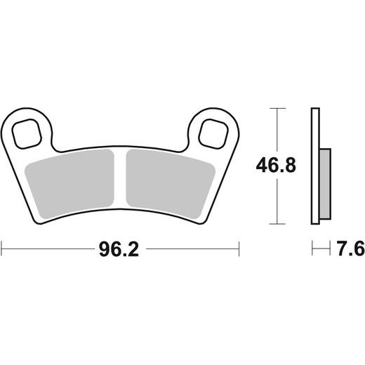 BRZDOVÉ DESTIČKY BREMBO 07PO09SD