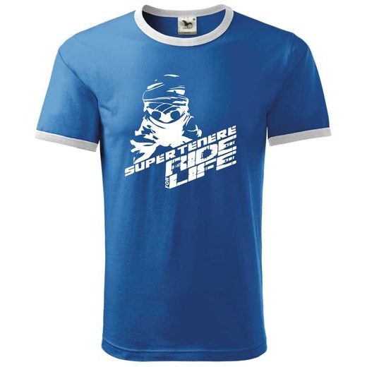 PÁNSKÉ TRIKO S MOTIVEM YAMAHA SUPERTENERE RIDE FOR LIFE - MODRÉ
