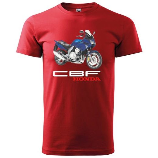 PÁNSKÉ TRIKO S MOTIVEM HONDA CBF - ČERVENÉ