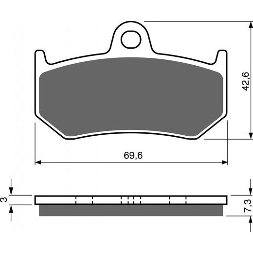 BRZDOVÉ DESTIČKY GOLDFREN 235 S33 STREET REAR