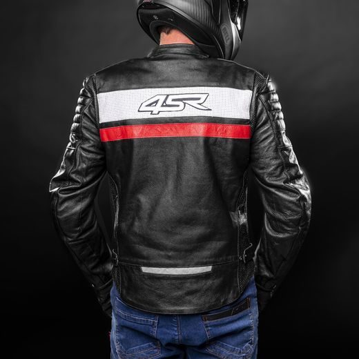 KOŽENÁ BUNDA NA MOTORKU 4SR ROADSTER III - RED