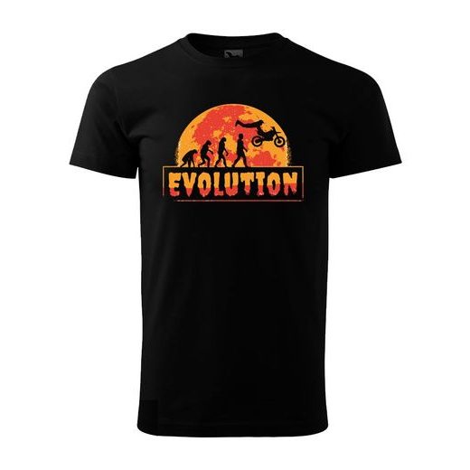 PÁNSKÉ TRIKO S MOTIVEM MOTOCROSS EVOLUTION 1 - ČERNÉ