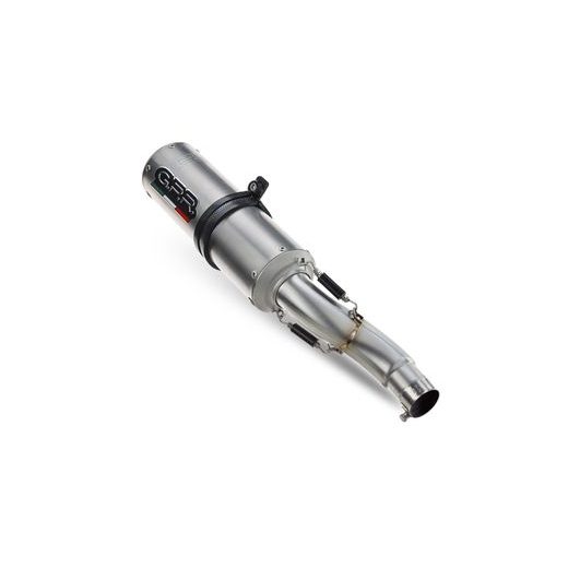 DVOJITÁ KONCOVKA VÝFUKU SLIP-ON GPR M3 H.48.M3.TN BROUŠENÝ TITAN