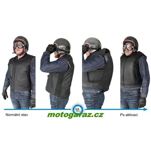 AIRBAGOVÁ KOŽENÁ VESTA HELITE CHOPPER CUSTOM