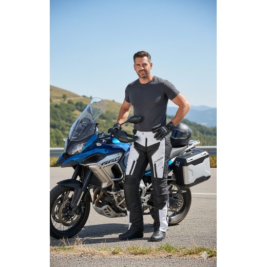 KALHOTY NA MOTORKU CLOVER LIGHT-PRO BLACK/GREY