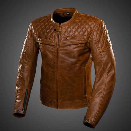 KOŽENÁ BUNDA 4SR SCRAMBLER II COGNAC