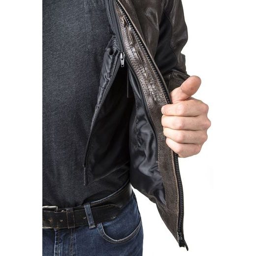 KOŽENÁ AIRBAGOVÁ BUNDA HELITE ROADSTER HNĚDÁ