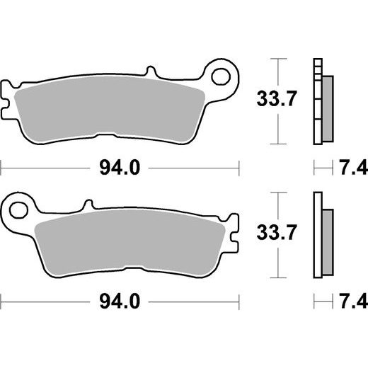 BRZDOVÉ DESTIČKY BREMBO 07YA55SD